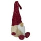 Northlight 17" Ivoire et Rouge Gnome Souriant Peluche Décoration de Noël – image 3 sur 5