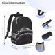 thumbnail image 5 of Easygdp Black And White Shark Mochila Ligera de 15 Pulgadas para Estudiantes, Mochila Cómoda para la Escuela y Viajes, Correas Ajustables, 5 of 6