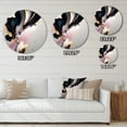 thumbnail image 4 of Designart "Transcending Complexity in Gold and Black" Abstract Metal Round Wall Decor, 4 of 5