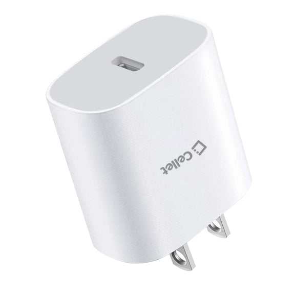 Cellet UL Certified USB-C PD (Power Delivery) Wall Charger Compatible with iPhone 15 Pro Max - White