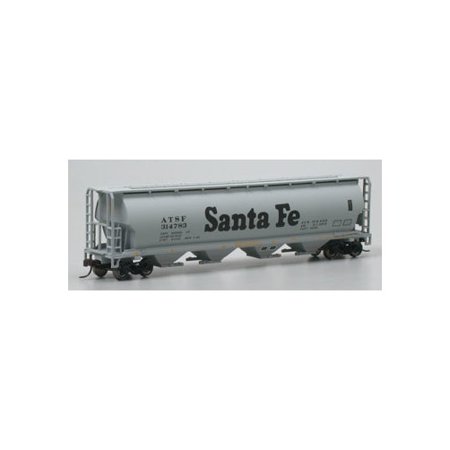 Bachmann Cylindrical Hopper - Bachmann-Canadian Cylindrical 4-Bay Grain Hopper - Ready to Run - Silver Series(