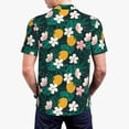 thumbnail image 4 of Balery Tropical Fruit Printed Men’s Short Sleeve Polo Shirt, Midweight Men's Shirt,Golf Polo shirts -, 4 of 9