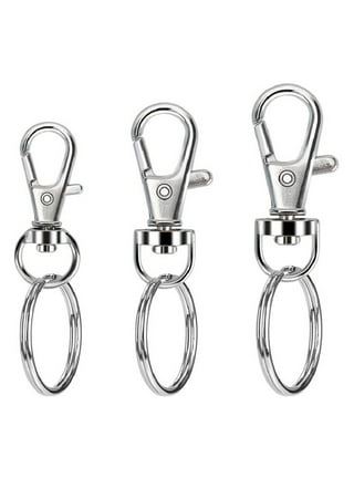70 Pcs Keychain Hooks and D Rings Swivel Snap Hooks Lobster Claw Clasps  Lanyard Snap Hooks