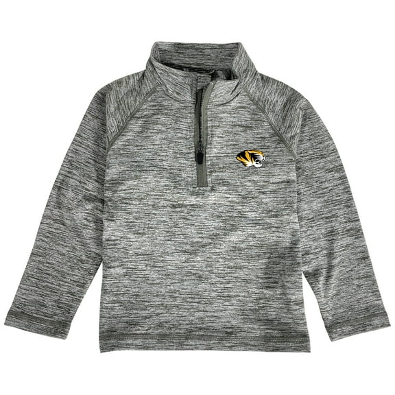 Toddler Garb Gray Missouri Tigers Matthew Quarter-Zip Pullover Top