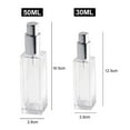 thumbnail image 5 of 30/50ml Mini Fine Mist Clear Atomizer Glass Bottle Spray Refillable Fragrance Perfume Empty Scent Bottle Clean Cloth for Travel Party Portable Makeup Tool Free Free Pipette, 5 of 8