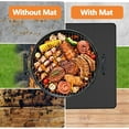 thumbnail image 4 of Large 65 x 48 Inch Under Grill Mat for Outdoor Grill, ANUNU Double-Sided Fireproof Deck & Patio Protector, Heat Resistant BBQ Mat, Waterproof & Oil-Proof for Charcoal, Gas Grill, Fire Pit, 4 of 7