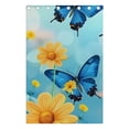 thumbnail image 5 of Yellow Daisy Butterflies Blackout Curtains 55W x 72/84L Living Room Bedroom Curtains Heat Insulation and Sun Protection 2-Pack, 5 of 6