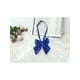 thumbnail image 4 of CORBATA DE MOÑO UNIFORME AJUSTABLE PARA MUJERES INSPIRAR CHIC DE COLOR SÓLIDO AZUL REAL, 4 of 5