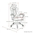 thumbnail image 6 of CorLiving Doom Black and Red Traditional Vinyl Ergonomic Gaming Chair, 6 of 14