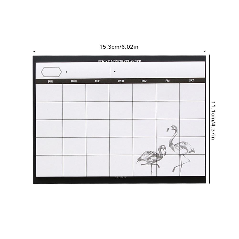 Buy Desktop Schedule Planner Book Tear off Innovative Simple Monthly