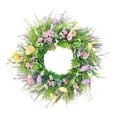 thumbnail image 2 of Corona de flores artificiales, decoración decorativa para puerta, corona floral, decoración del hogar para 40 centímetros, 2 of 9