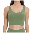 thumbnail image 2 of Womens Tank Tops Round Neck Backless Summer Casual Tank Top Basic Camisoles for Women Army Green L, 2 of 6