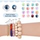 thumbnail image 4 of 2080Pcs 16 Colors Rainbow ABS Plastic Imitation Pearl Beads Gradient Mermaid Pearl Beads Round Mixed Color 4x3.5mm Hole: 1.2mm 130pcs/color, 4 of 5