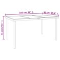 thumbnail image 5 of vidaXL 5 Piece Garden Dining Set Black Steel and Textilene, 5 of 5