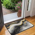 thumbnail image 2 of Black White Gray Gold Marble Pattern Door Rugs,Washable Non Slip Door Mats Indoor,Decorative Door Mats,Entry Mat Indoor for Entrance,Bedroom,Kitchen,Bathroom,30"x17", 2 of 6