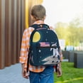 thumbnail image 6 of Rocae Astronaut With USA Flag for Comfortable Student Backpack - Lightweight ,Durable School Bag Ideal for Middle School, High School, and College, 6 of 6