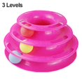 thumbnail image 1 of 3/4 Levels Pet Cat Toy Training Amusement Plate Kitten Tower Tracks Disc Cat Intelligence Triple Disc Tumbler Ball Interactive ShopWise Round, 1 of 20