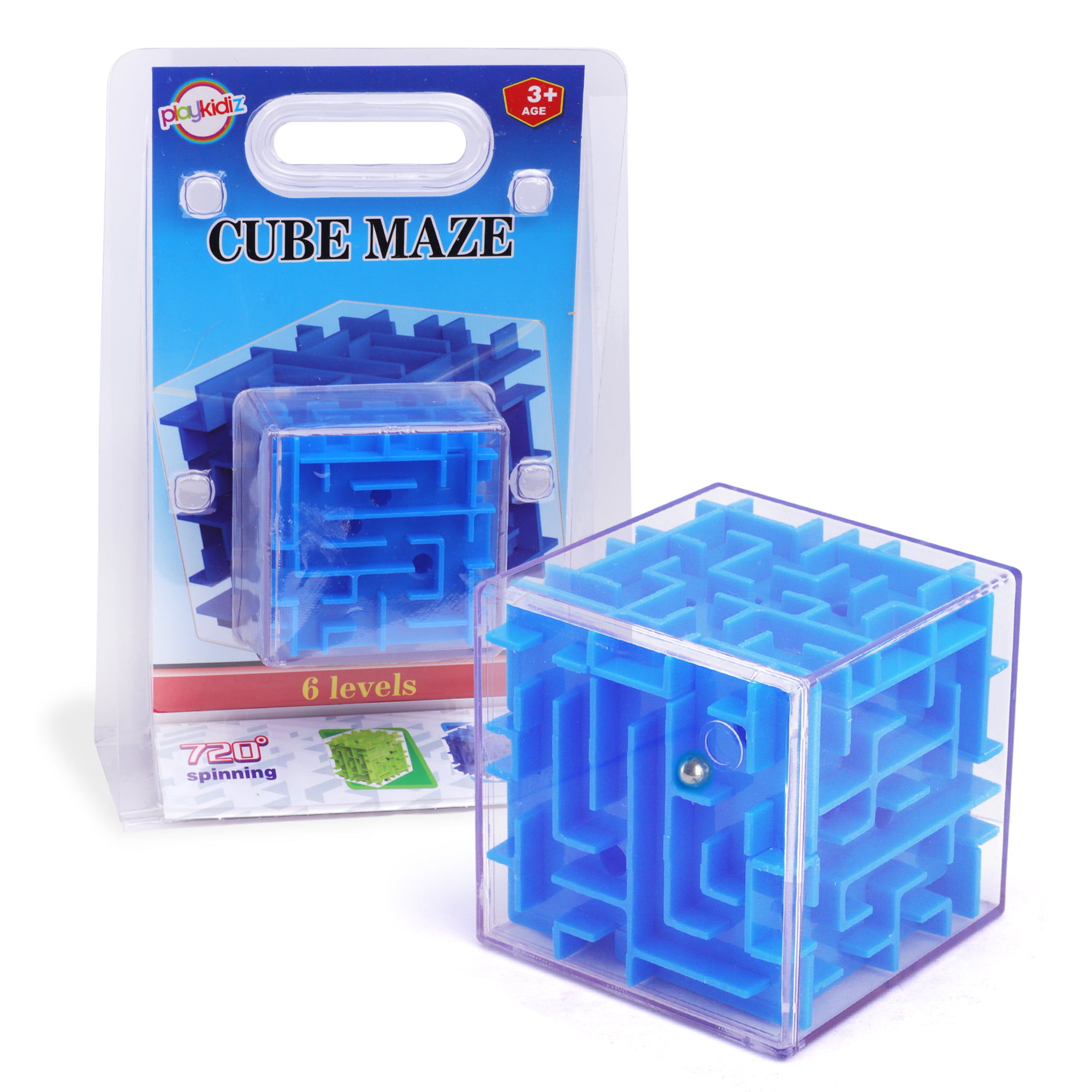 Big 3D Cube Labyrinth Magic Rolling Ball Puzzle Brain Teaser Game Sphere Maze—QY 