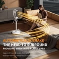 thumbnail image 4 of HaoXun Desktop and Standing Oscillating Air Circulator Fan with Remote Control, Timer, 3 Speed Settings, Night Light for Home and Office Use, 4 of 9