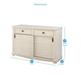 thumbnail image 5 of Pemberly Row Farmhouse / Country Wood Buffet in Distressed Antique White, 5 of 5