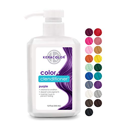 Keracolor Clenditioner Purple Hair Dye - Semi Permanent Hair Color Depositing Conditioner Cruelty-Free 12 Fl. Oz.
