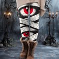 thumbnail image 2 of YDFCWXW Halloween Leggings for Women Tummy Control Funny Printed Stretchy Leggings Yoga Pants Tights (Red, S), 2 of 6