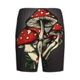 thumbnail image 5 of Fotbe Red Mushrooms Pajama Shorts for Men, Men's Pajama Bottoms, Sleepwear,Short Pajama Pants-4X-Large, 5 of 9