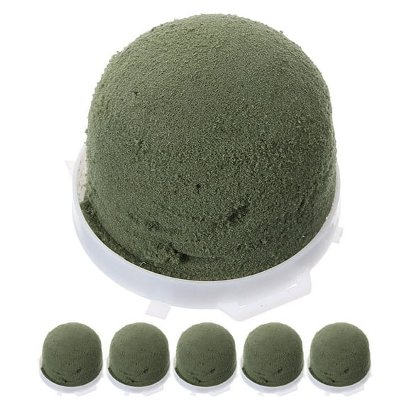 FONDOTIN Green Floral Foam Blocks 6-Pack Adhesive Foam for Flower Arranging and Craft Supplies