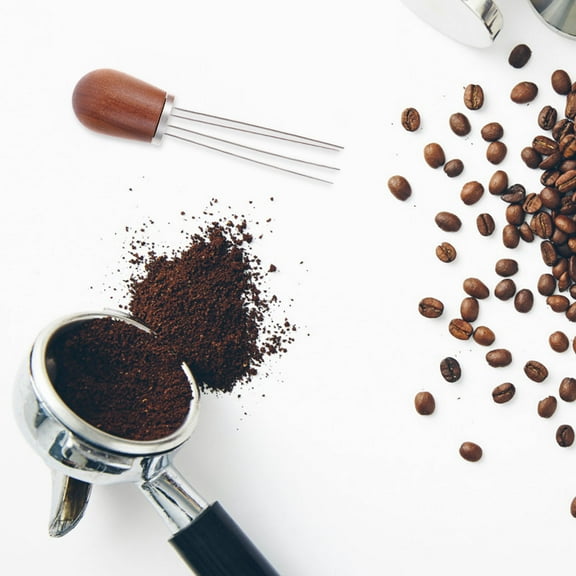 FRCOLOR  Espresso Distribution Tool Coffee Stirrer Dosing Accessories Dispenser Light Brown