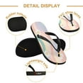 thumbnail image 3 of Unisex Comfort Flip Flops Summer Thong Sandals Non Slip Soles Flip Flop for Beach, Pool, and Daily Wear Pastel Rainbow Colors Pattern XL, 3 of 8