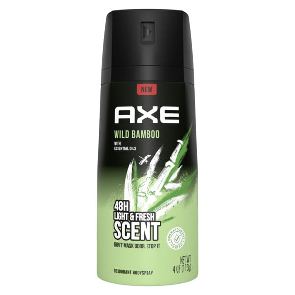 AXE Wild Bamboo Deodorant Body Spray for Men 4 oz