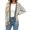 Apricot, variant on Long Sleeved Open Front Women Casual Knit Waffle Cardigan Coat