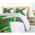 thumbnail image 5 of Ambesonne Christmas Alphabet Duvet Cover Set, Letter of K Art, 2-Calking, White Green, 5 of 7