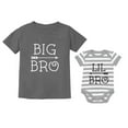 thumbnail image 1 of Big Bro Little Bro Shirts Big Brother Little Brother Boys Matching Outfits Big bro Dark Gray 2T / Lil bro gray/white 18M (12-18M), 1 of 6