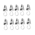 thumbnail image 4 of TABLZONE 30Pcs Silver Stainless Steel Curtain Clip Rings for Home Office School Hospital Use, 4 of 7