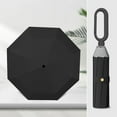 thumbnail image 3 of 2025 NEW Reflective Strip Umbrella With Novelty Carabiner Handle Travel Umbrellas For Rain Windproof Compact Small Folding Umbrella For Travel Automatic Open Close 8 Ribs Men Women Small Umbrella, 3 of 4