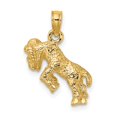 thumbnail image 4 of 14K Yellow Gold Charm Pendant Themed Textured 22.8 mm 8.6, 4 of 5