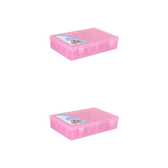 Inteprter Caja de hilo de coser 42 Carretes Almacenamiento Bordado Contenedor de doble bloqueo Azul Type2 NO2