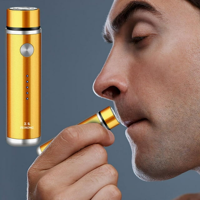 Daisyyozoid Wholesale Mini Rasoir Électrique Portable - Rasoir de Sécurité Rechargeable USB avec Tondeuse Compacte Étanche Sans Fil à Charge Rapide pour Moustache Nasale, Utilisation Humide et Sèche