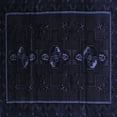 thumbnail image 1 of Ahgly Company Machine Washable Indoor Square Persian Blue Traditional Area Rugs, 5' Square, 1 of 4