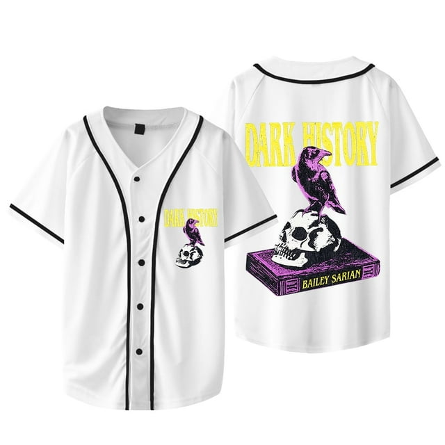 Bailey Sarian Logo Histoire Sombre Merch Veste de Baseball Cosplay Unisexe HipHop T-Shirts à Manches Courtes