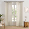 thumbnail image 1 of Cortinas RAIN CITY de 94 pulgadas en mezcla de lino crema natural, 1 of 7