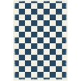 thumbnail image 1 of Aspen Brands RUG7B46 4 x 6 ft. English Checker Design Rug - Blue & White, 1 of 2