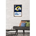 thumbnail image 2 of NFL Los Angeles Rams - Logo 20 Wall Poster, 14.725" x 22.375", Framed, 2 of 6