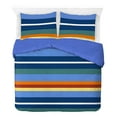 thumbnail image 4 of Saturday Park Vintage Stripe 100% Organic Cotton Kids' Duvet Cover & Sham Set, Multicolor, Duvet Sets, 4 of 7