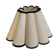 thumbnail image 2 of Cubierta de mesa de tela Cubierta de lámpara de lámpara de lámpara de la casa Pétalo en forma de lámpara en forma de Beige, 2 of 8