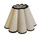 thumbnail image 2 of Pantalla de lámpara en forma de pétalo, decoración de pantalla de araña, cubierta de lámpara de mesa de tela de estilo rústico Beige, 2 of 9