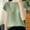 Green, variant on Womens Short Sleeve Crewneck Summer Tops Casual Loose Knit Lightweight Basic Pullover Shirts
