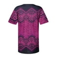 thumbnail image 5 of Birdeem T-Shirt Mode Décontracté Imprimé Col Rond Manches Courtes Ample Blouse Chandail, 5 of 5