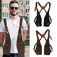 thumbnail image 2 of Outdoor Phone Bag PU Leather Shoulder Holsters Bag Double Shoulder Pouches Hiddens Underarm Strap Wallet Easy to Use, 2 of 9